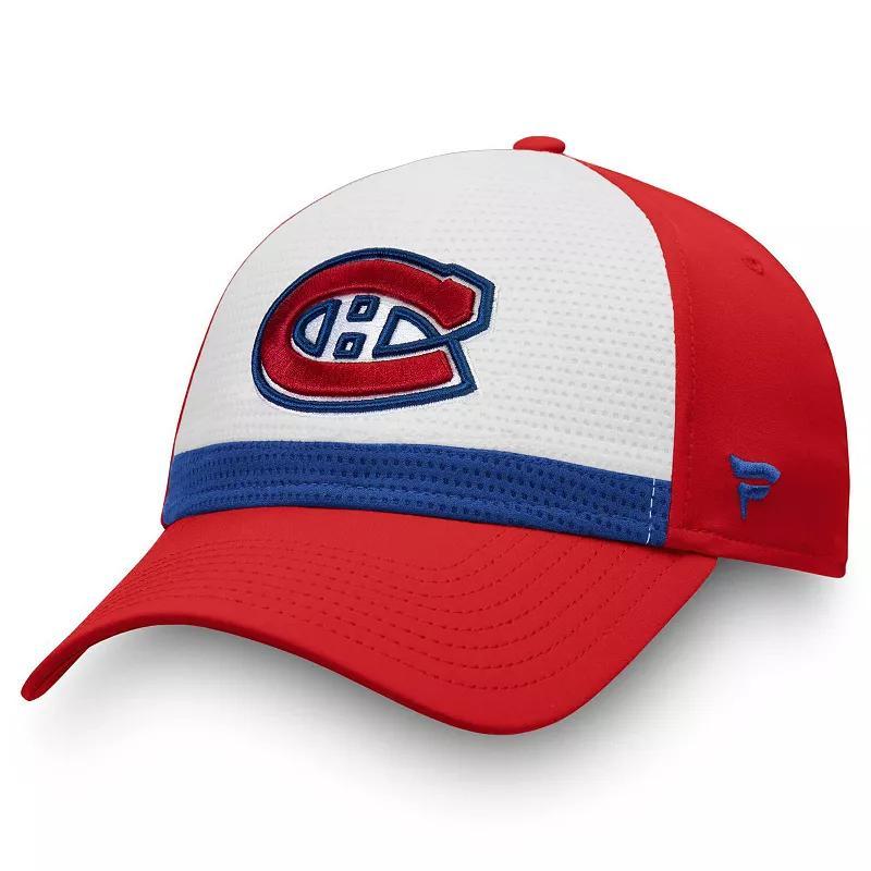 Mens Fanatics Branded White/Red Montreal Canadiens Breakaway Current Jersey Flex Hat Product Image