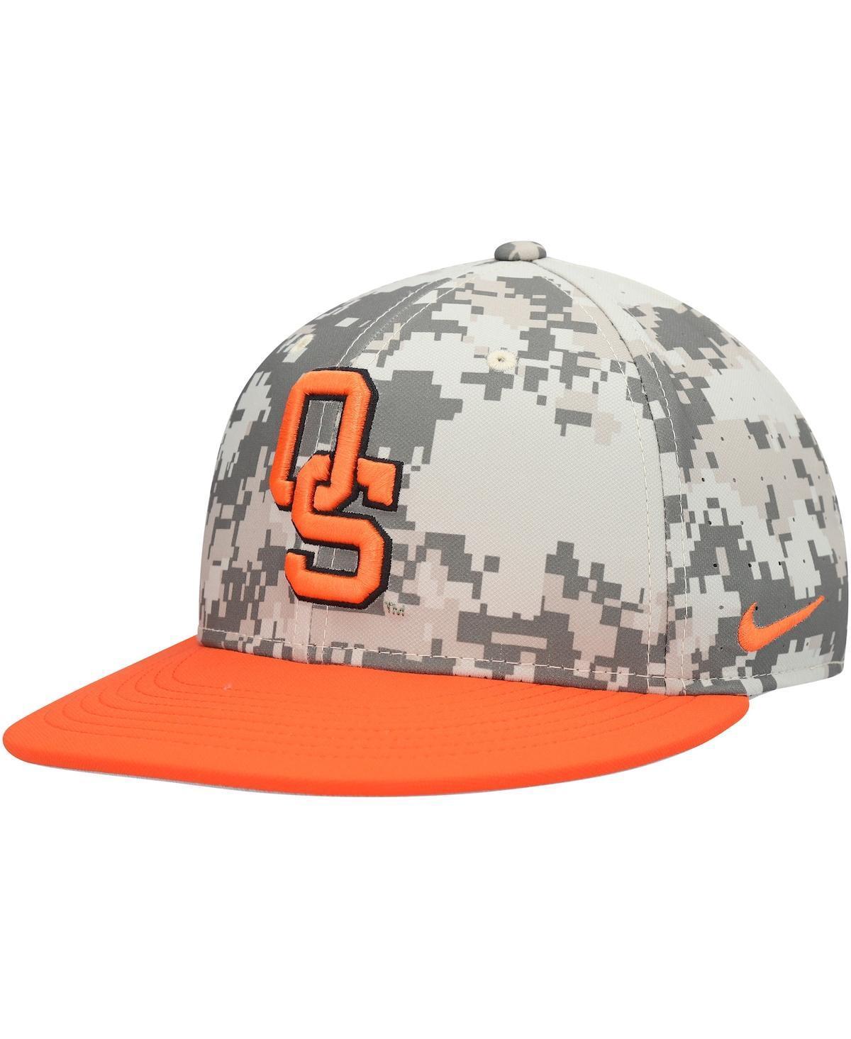 Mens Nike Camo Oklahoma State Cowboys Aero True Baseball Performance Fitted Hat Product Image