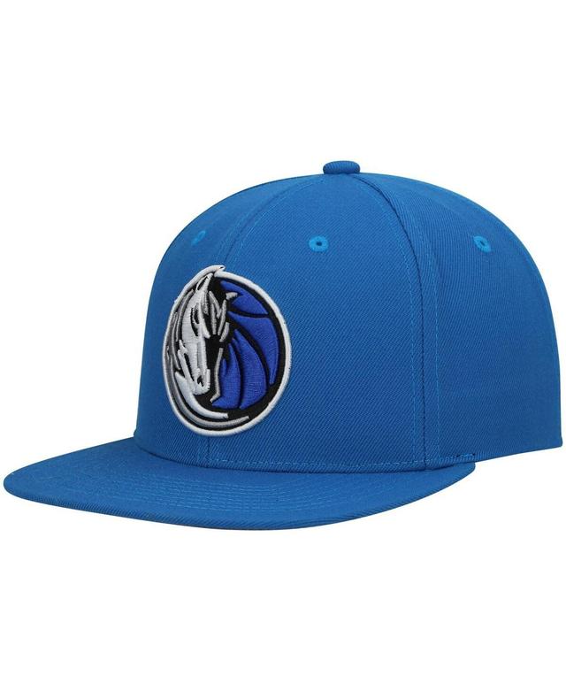 Mens Mitchell & Ness Blue Dallas Mavericks Ground 2.0 Snapback Hat Product Image