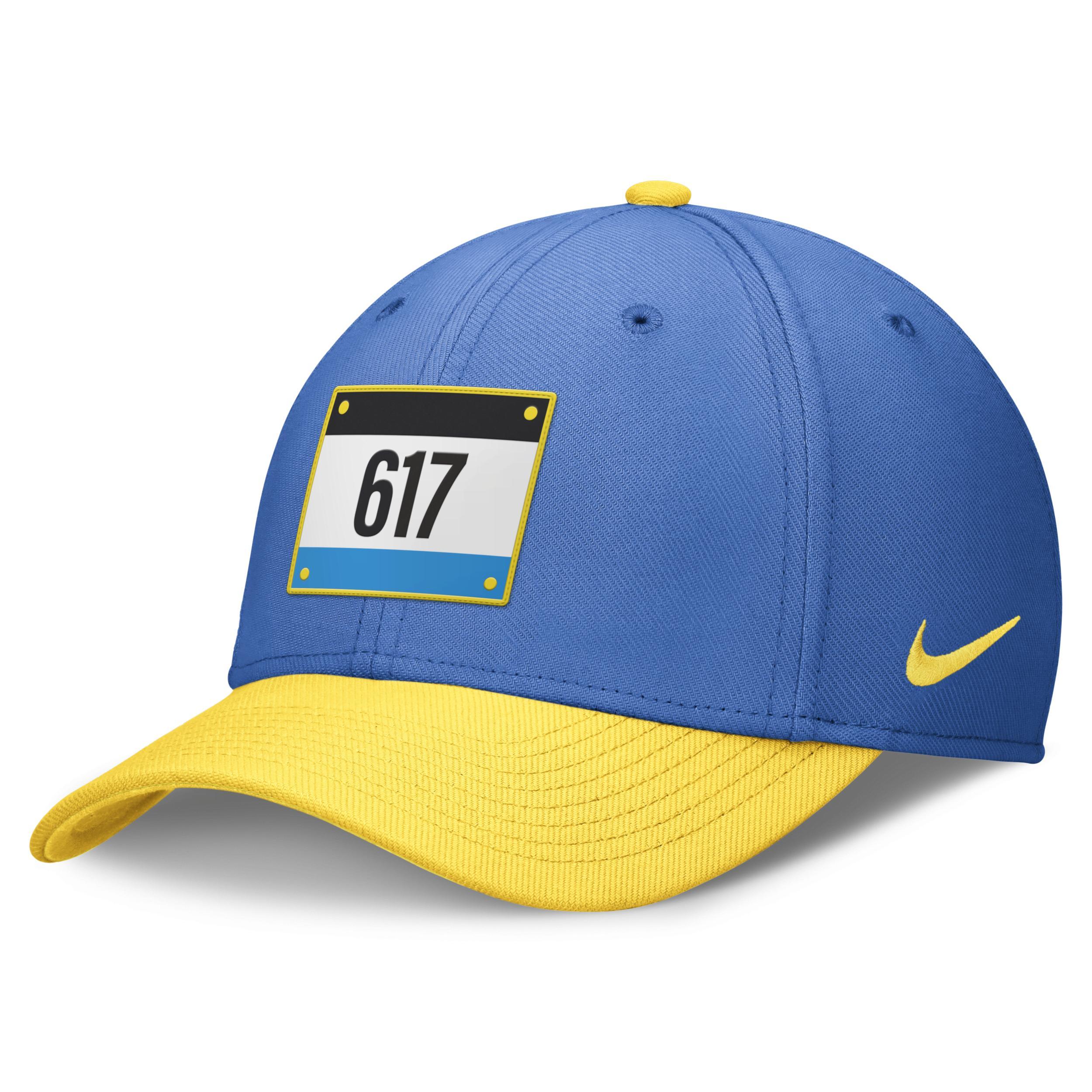 Mens Nike Blue/Gold Boston Red Sox 2024 City Connect Swoosh Flex Hat Product Image