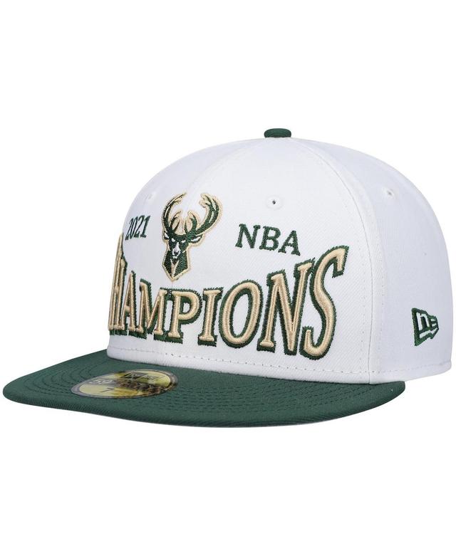 Mens New Era /Hunter Green Milwaukee Bucks Arch Champs 59FIFTY Fitted Hat Product Image