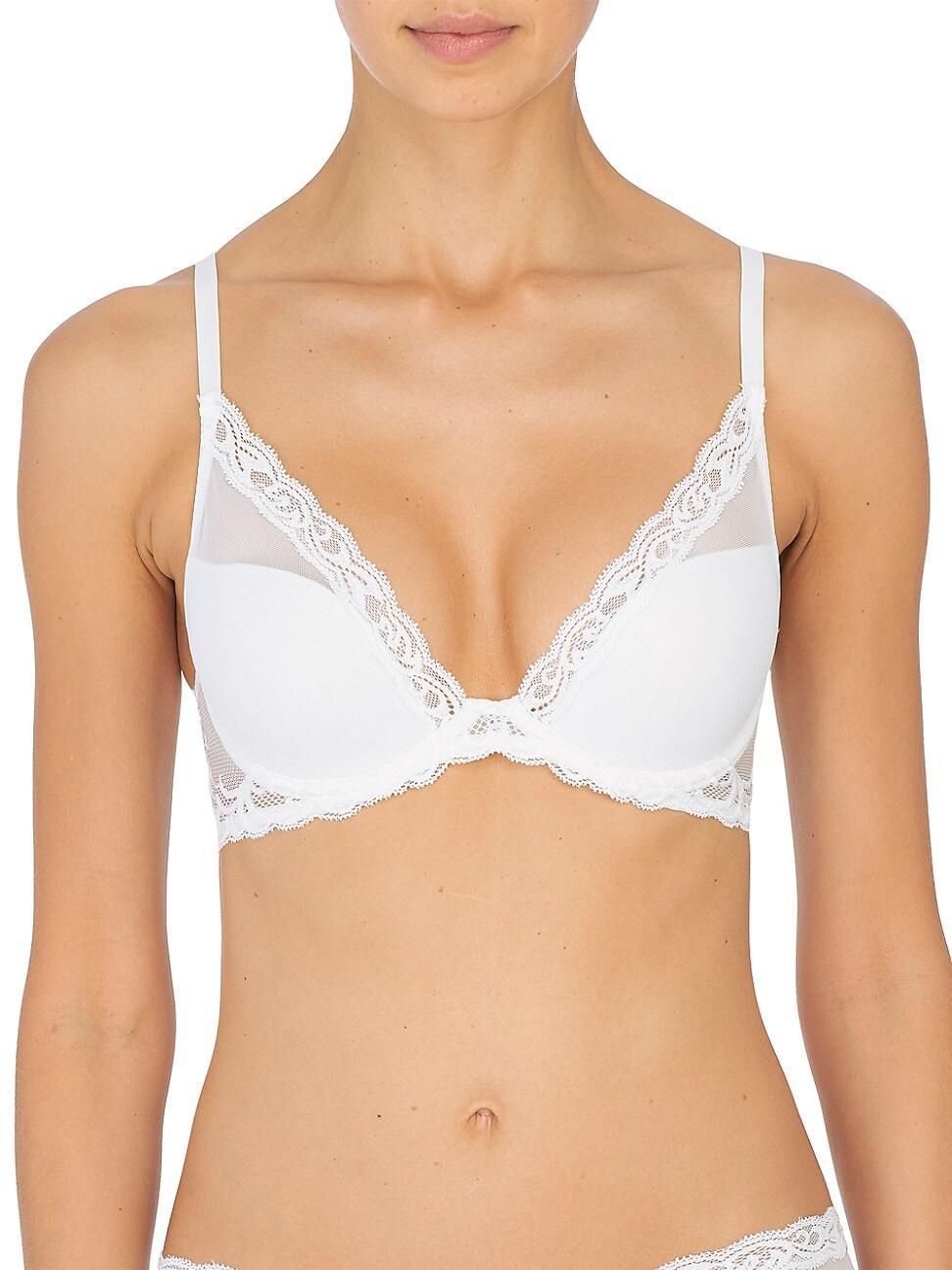 Natori Feathers Contour Plunge Bra 730023 (Ash ) Women's Bra Product Image