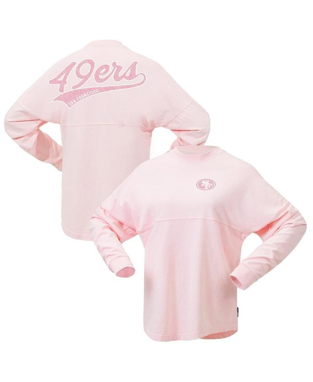 Womens Fanatics Pink San Francisco 49ers Millennial Spirit Jersey T-shirt Product Image