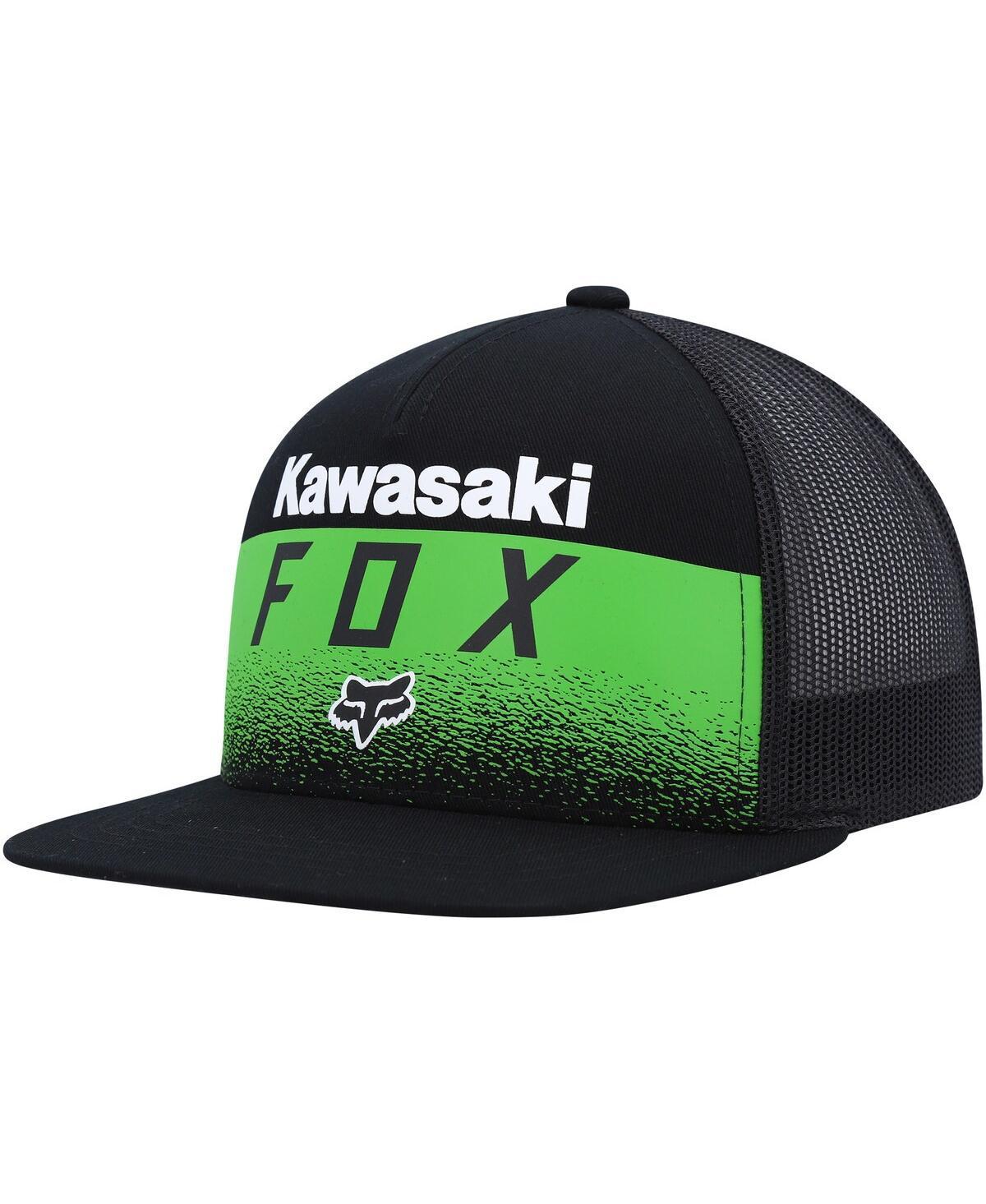 Mens Fox x Kawasaki Black Snapback Hat Product Image