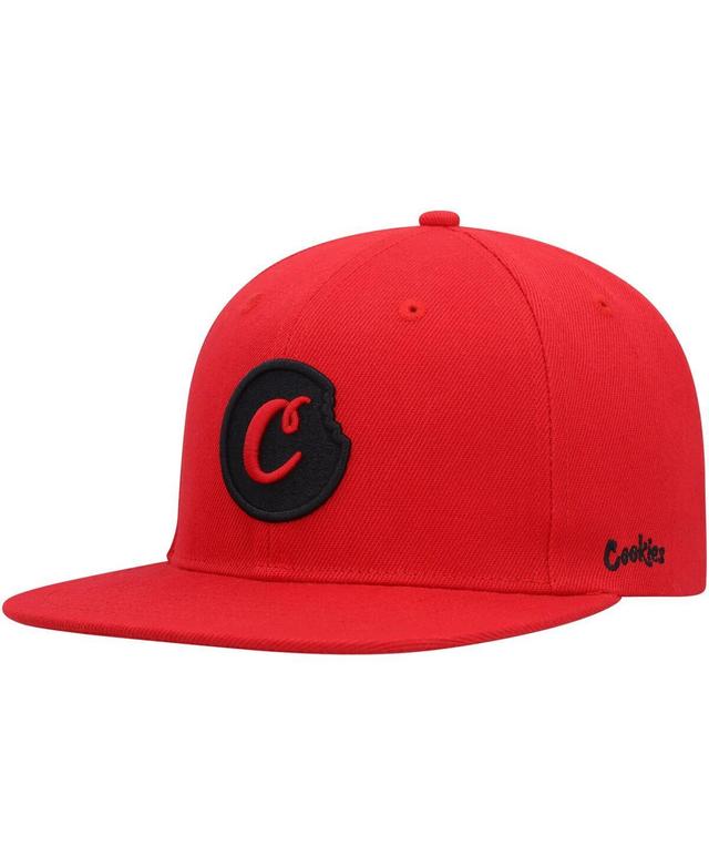 Mens Cookies Red C-Bite Snapback Hat Product Image