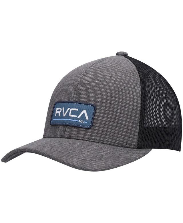 Mens Rvca Charcoal Chg Ticket Iii Trucker Snapback Hat Product Image