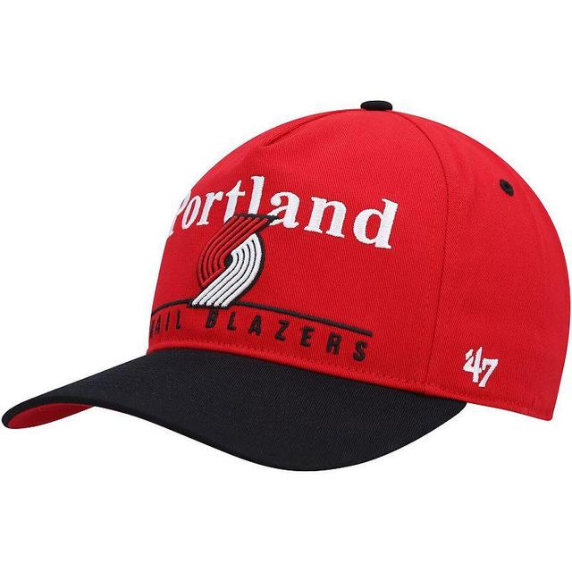 Mens 47 /Black Portland Trail Blazers Super Hitch Adjustable Hat Product Image