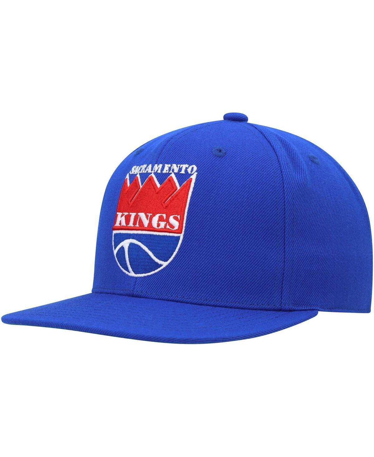 Mens Mitchell & Ness Blue Sacramento Kings Hardwood Classics Mvp Team Ground 2.0 Fitted Hat Product Image