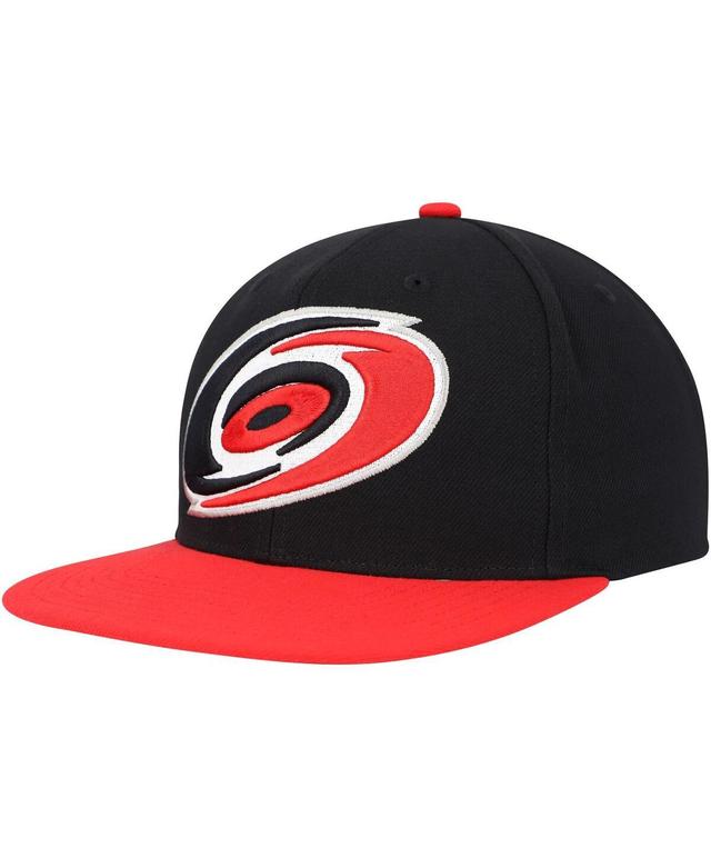 Mens Mitchell & Ness Black Carolina Hurricanes Core Team Ground 2.0 Snapback Hat Product Image