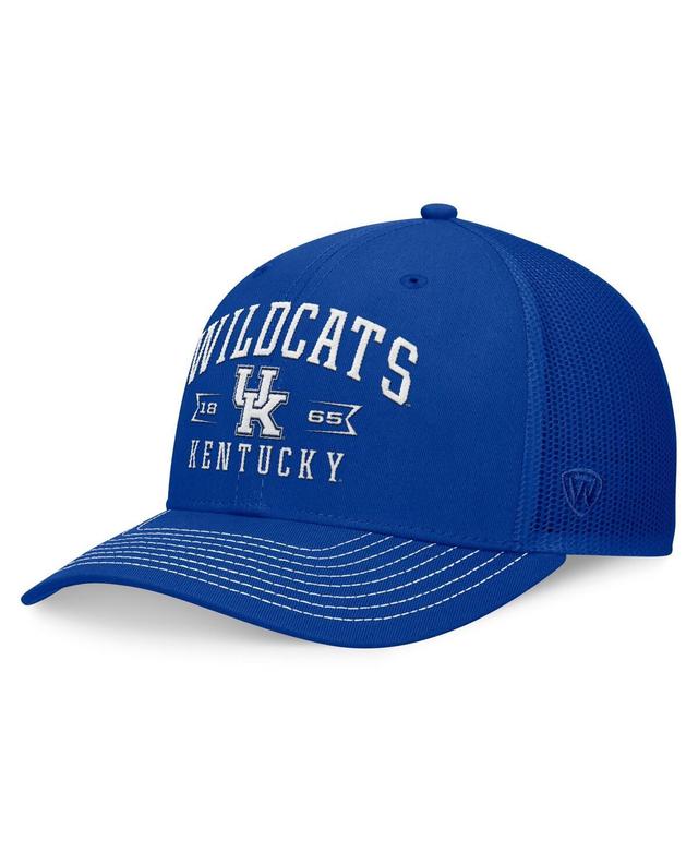 Mens Top of the World Royal Kentucky Wildcats Carson Trucker Adjustable Hat Product Image