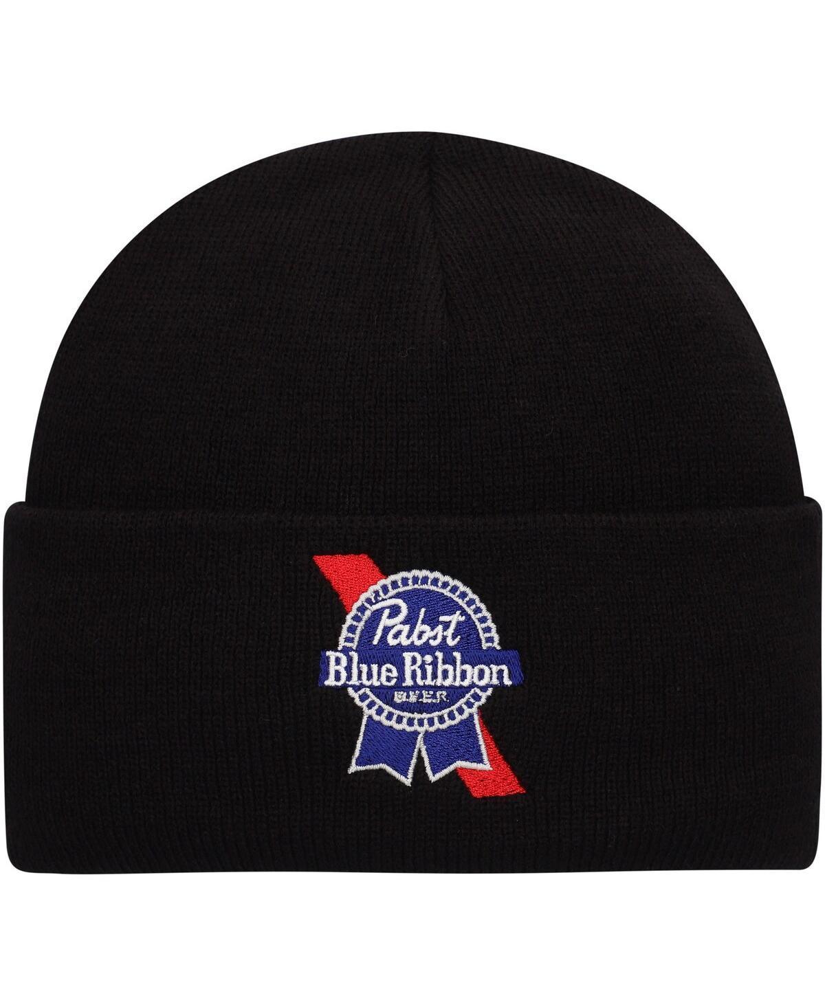 Mens American Needle Black Pabst Blue Ribbon Cuffed Knit Hat Product Image