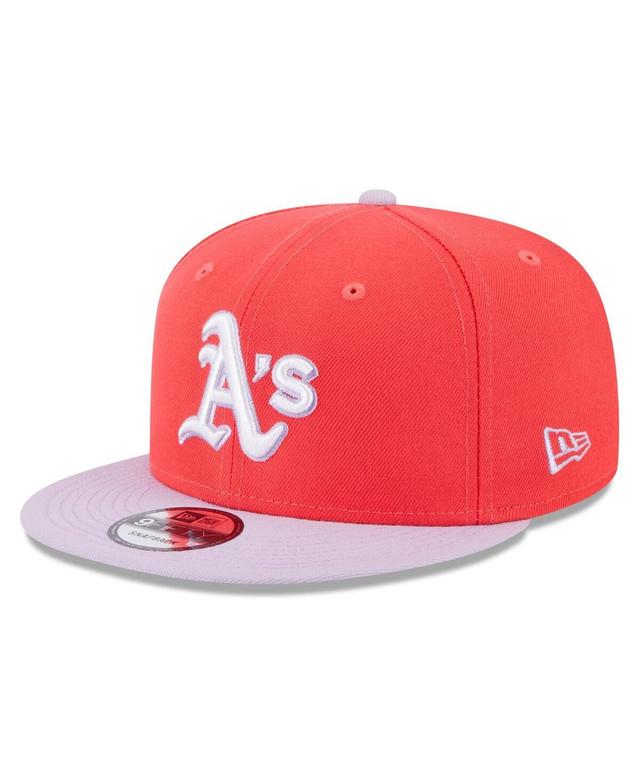 Mens New Era /Purple Oakland Athletics Spring Basic Two-Tone 9FIFTY Snapback Hat Product Image