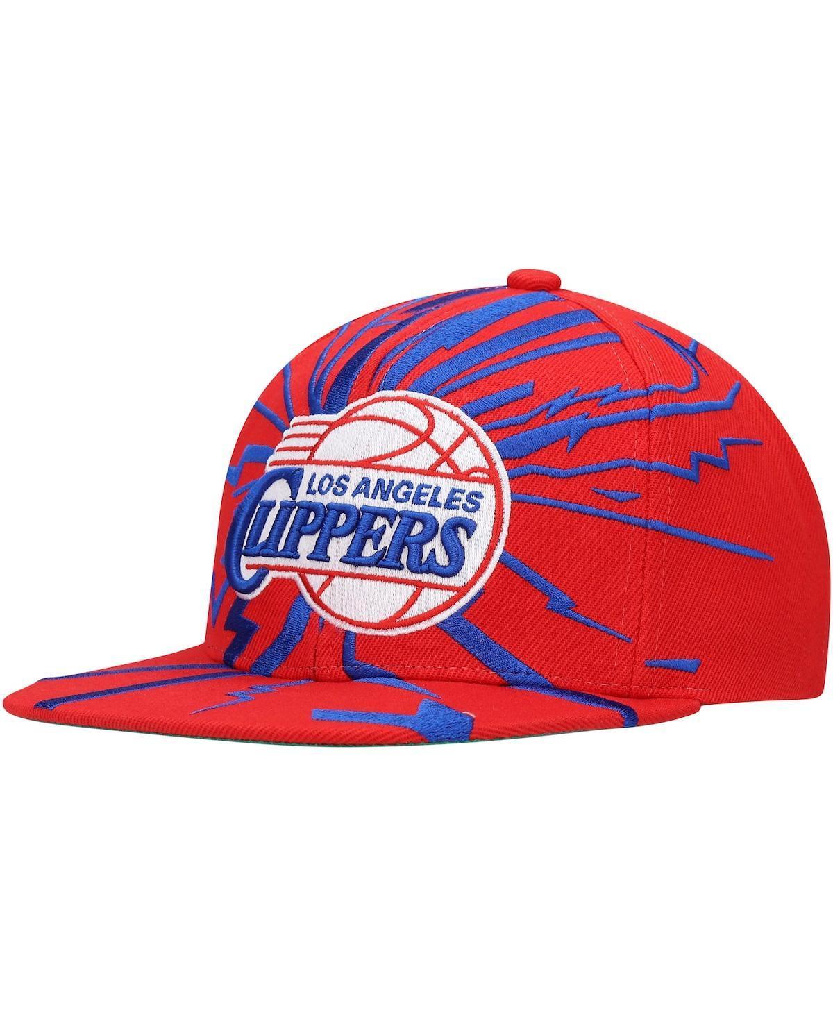 Mens Mitchell & Ness LA Clippers Hardwood Classics Earthquake Snapback Hat Product Image