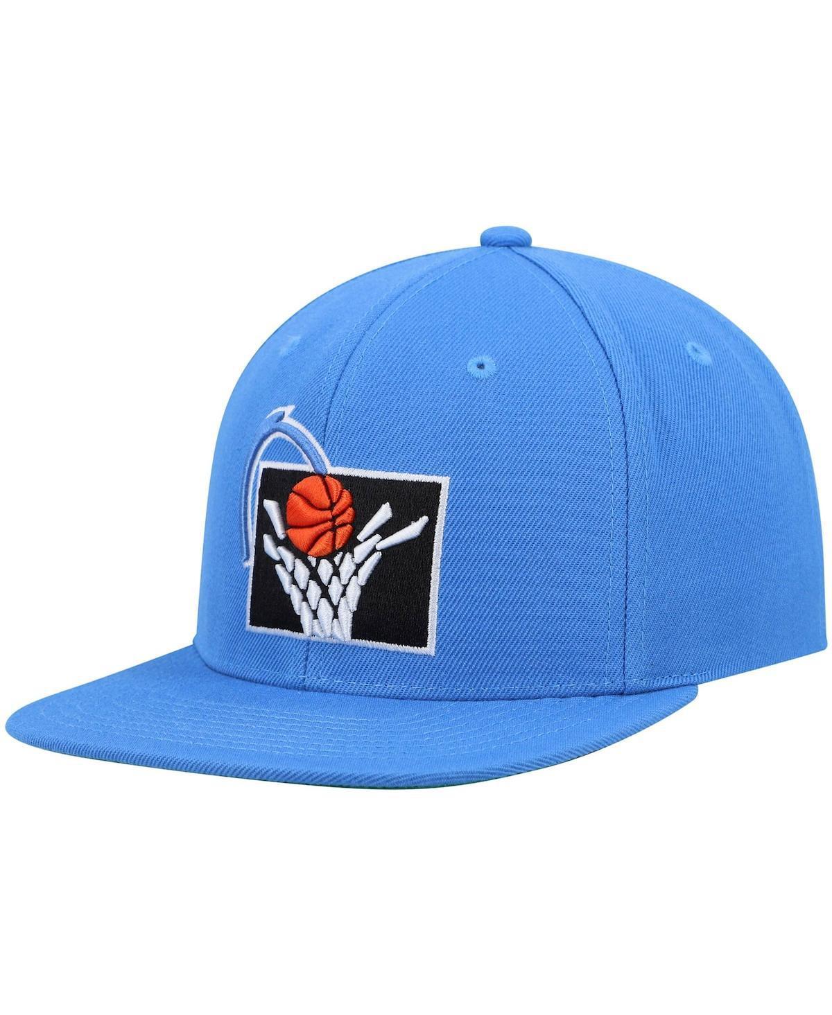 Mens Mitchell & Ness Blue Cleveland Cavaliers Hardwood Classics Team Ground 2.0 Snapback Hat Product Image