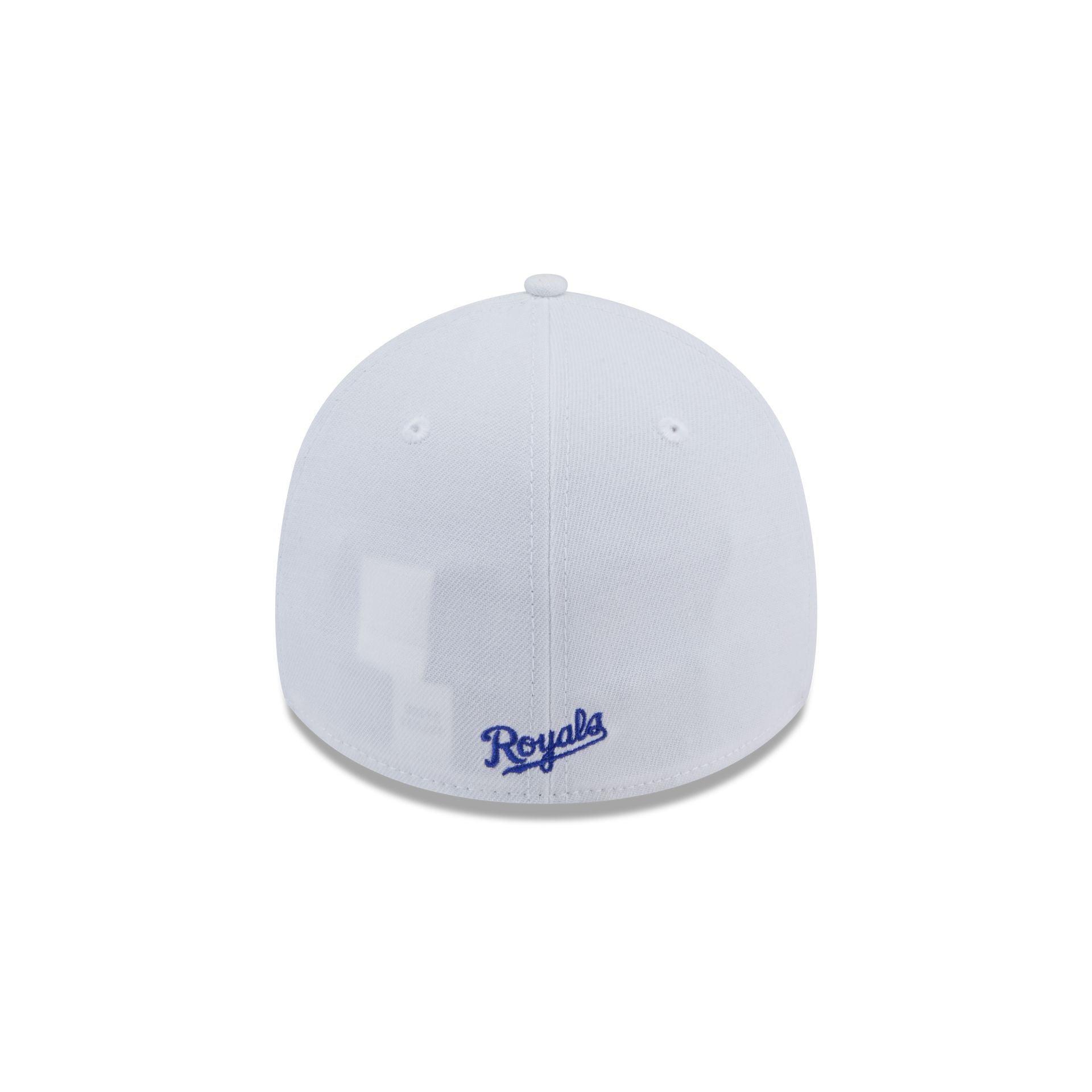 Kansas City Royals Optic White 39THIRTY Stretch Fit Hat Male Product Image