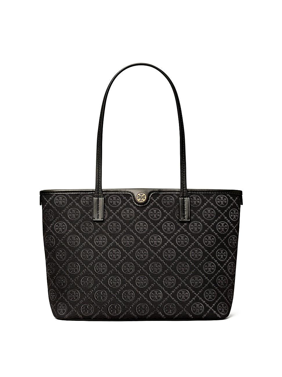 Womens Small T Monogram Zip Tote Bag Product Image