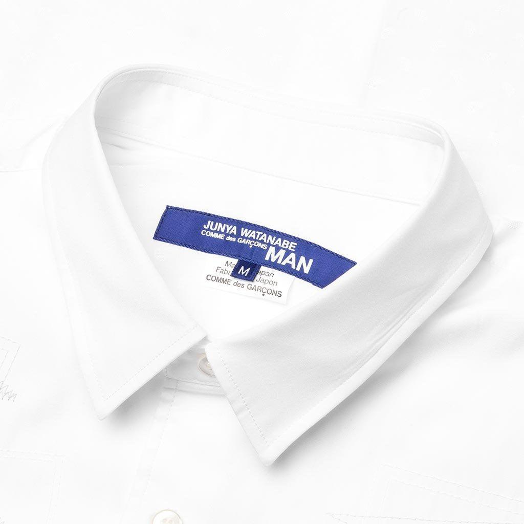 Shirt - White/Olive Male Product Image