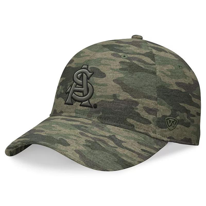 Mens Top of the World Camo Arizona State Sun Devils OHT Military Appreciation Hound Adjustable Hat Product Image