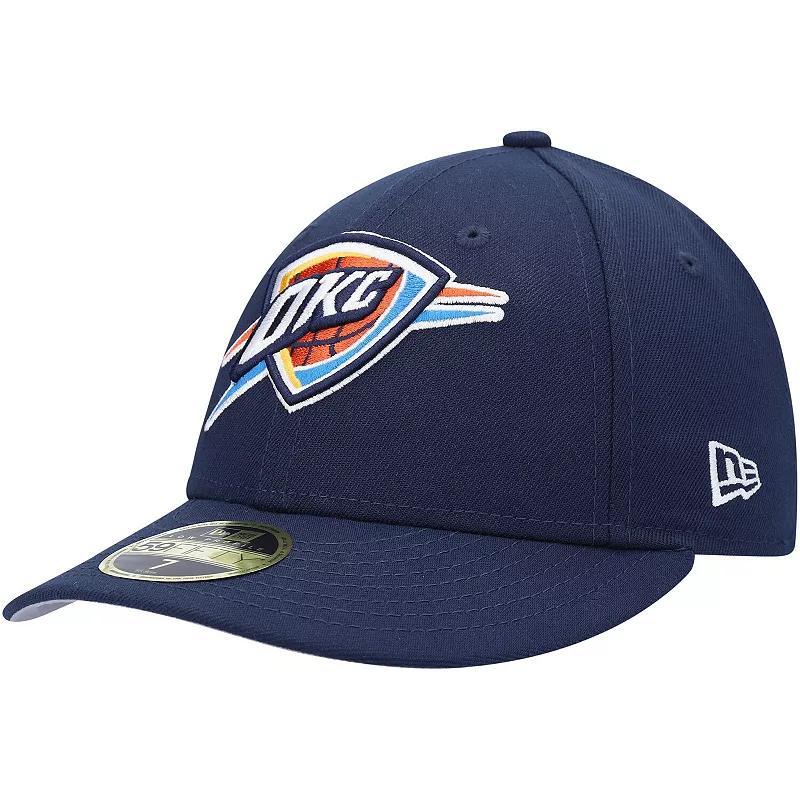 Mens New Era Oklahoma City Thunder Team Low Profile 59FIFTY Fitted Hat Blue Product Image