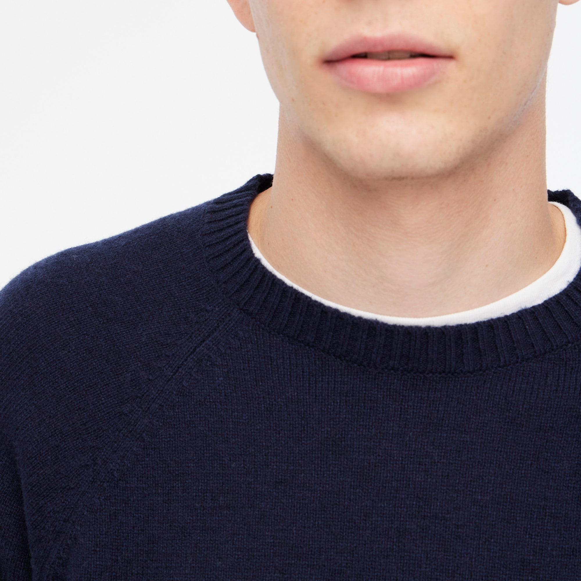 Supersoft lambswool-blend crewneck sweater Product Image