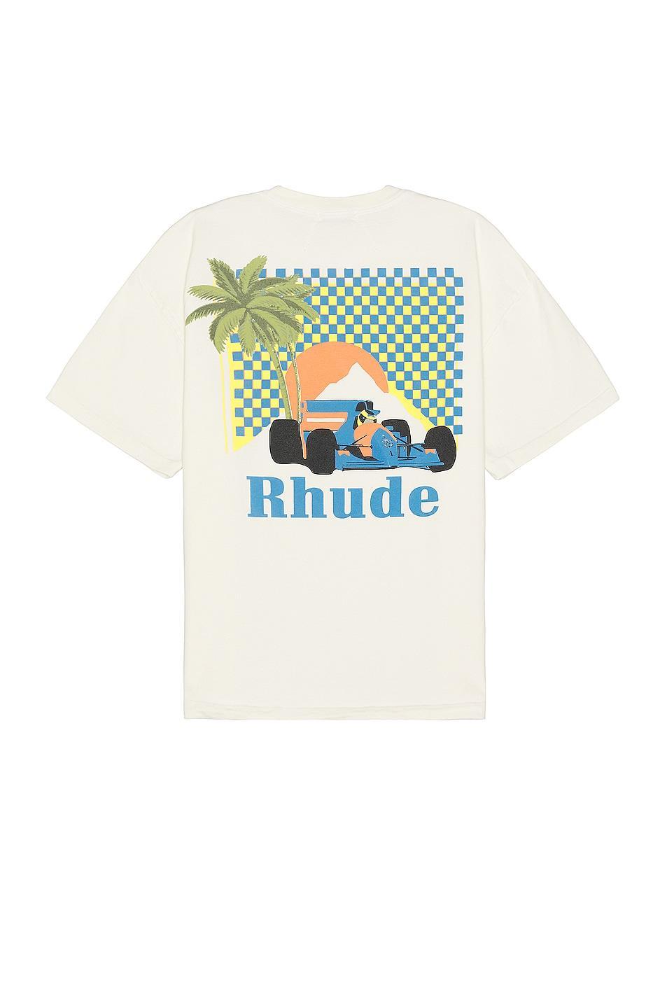 Rhude Moonlight Tropics Tee in Ivory Product Image