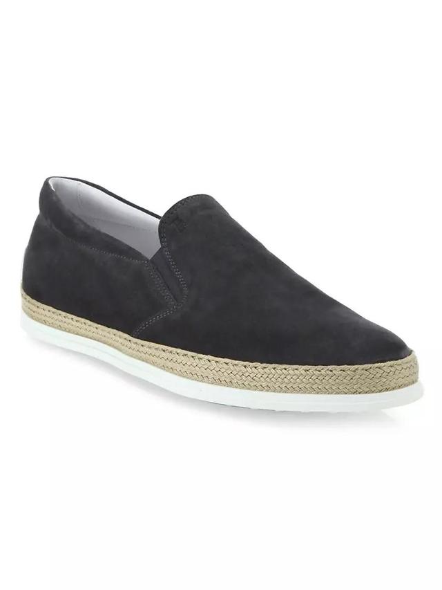 Mens Rubber Pebble-Sole Suede Espadrilles Product Image