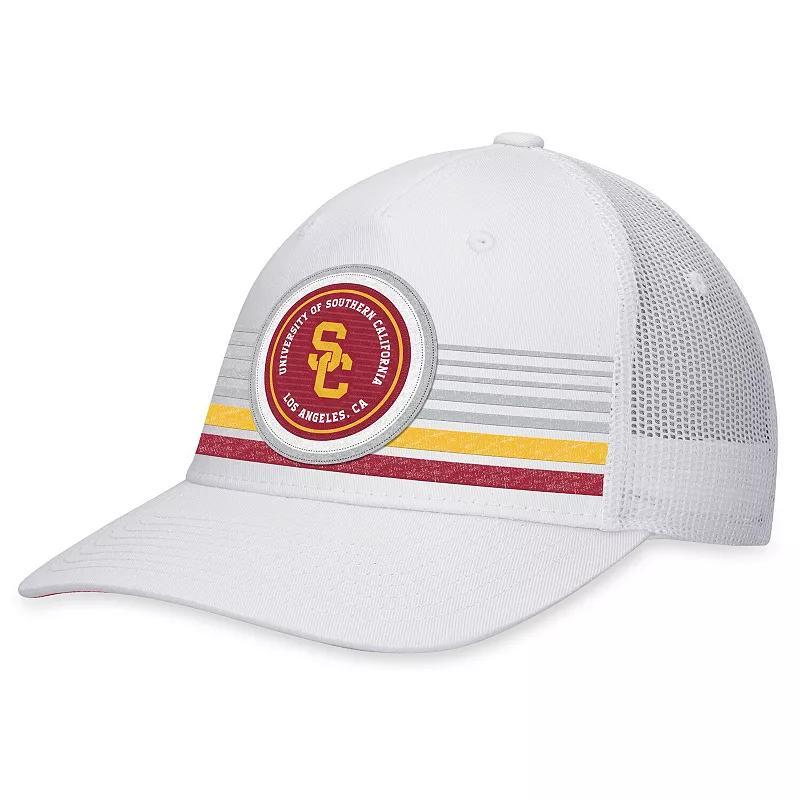 Mens Top of the World USC Trojans Top Trace Trucker Snapback Hat Product Image