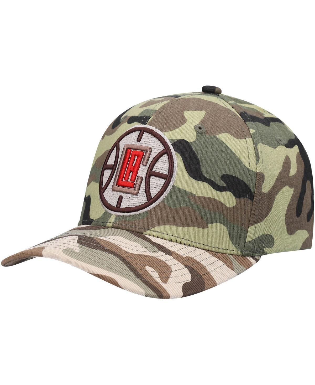 Mens Mitchell & Ness Camo LA Clippers Woodland Desert Snapback Hat Product Image