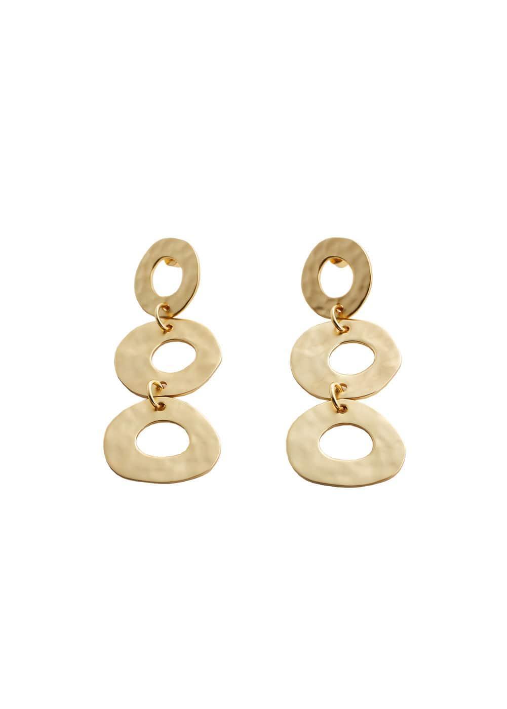 MANGO - Twisted hoop earrings - One size - Women Product Image