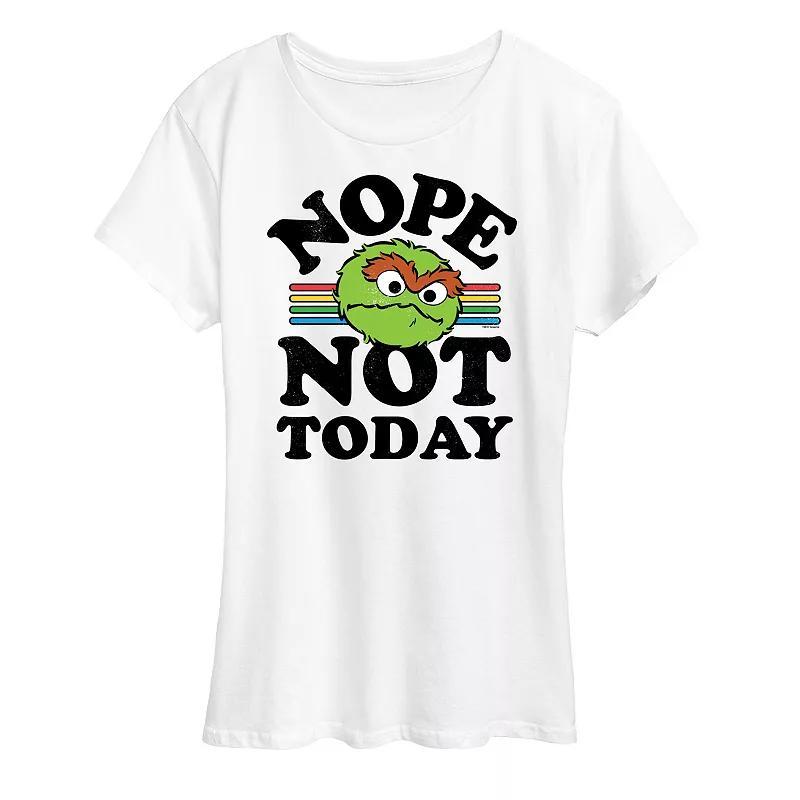 Womens Sesame Street Nope Not Today Graphic Tee Product Image