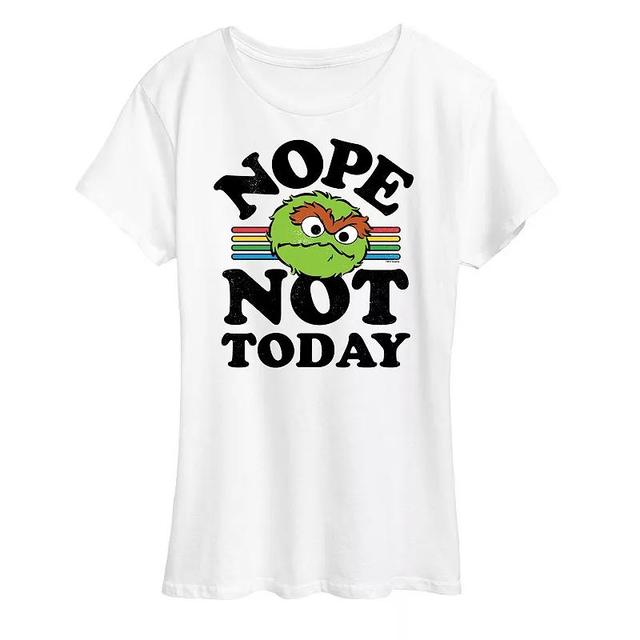 Womens Sesame Street Nope Not Today Graphic Tee Product Image