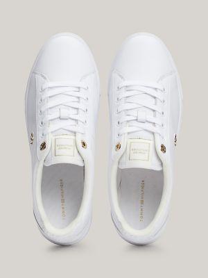 Monogram Plaque Leather Sneaker Product Image