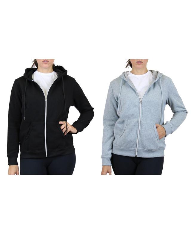 Galaxy By Harvic Womens Fleece Lined Zip Hoodie, Pack of 2 Product Image