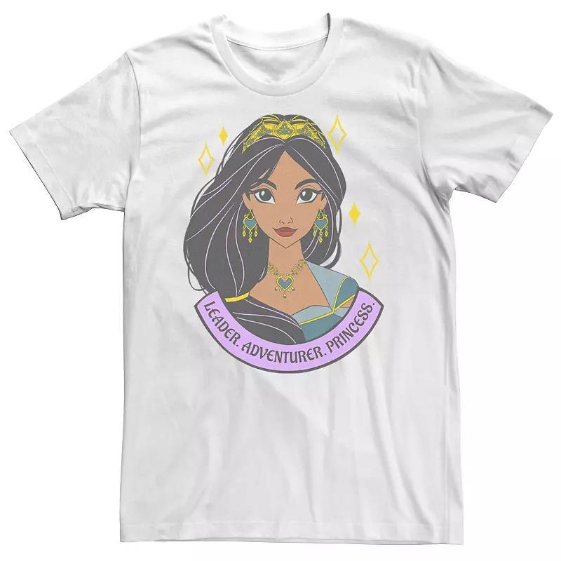 Big & Tall Disney Aladdin Live Action Jasmine Attribute Portrait Banner Tee, Mens Product Image