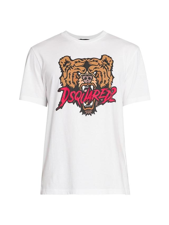 Mens Bear Logo Regular-Fit T-Shirt Product Image