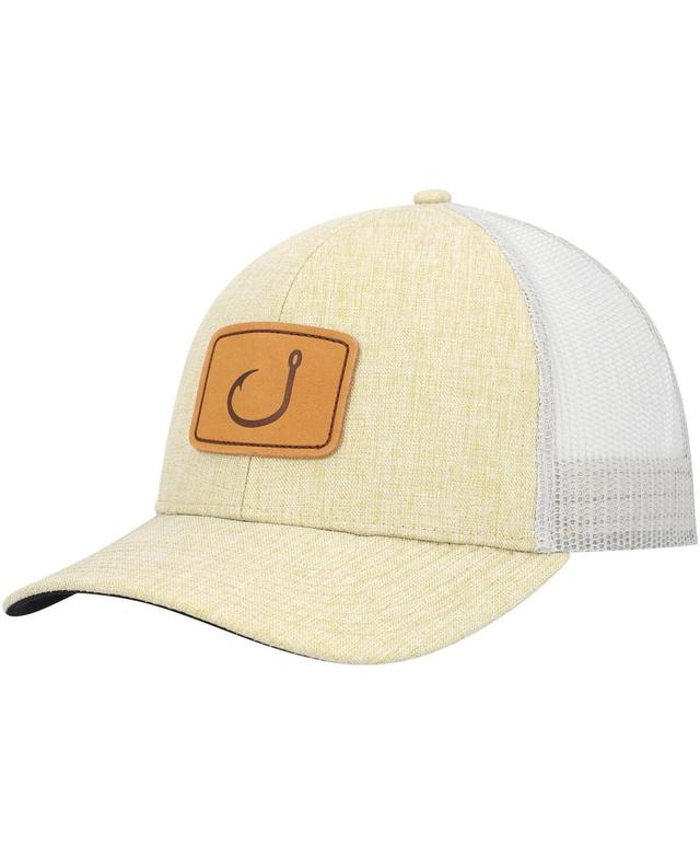 Mens Avid Tan/White Lay Day Trucker Snapback Hat Product Image