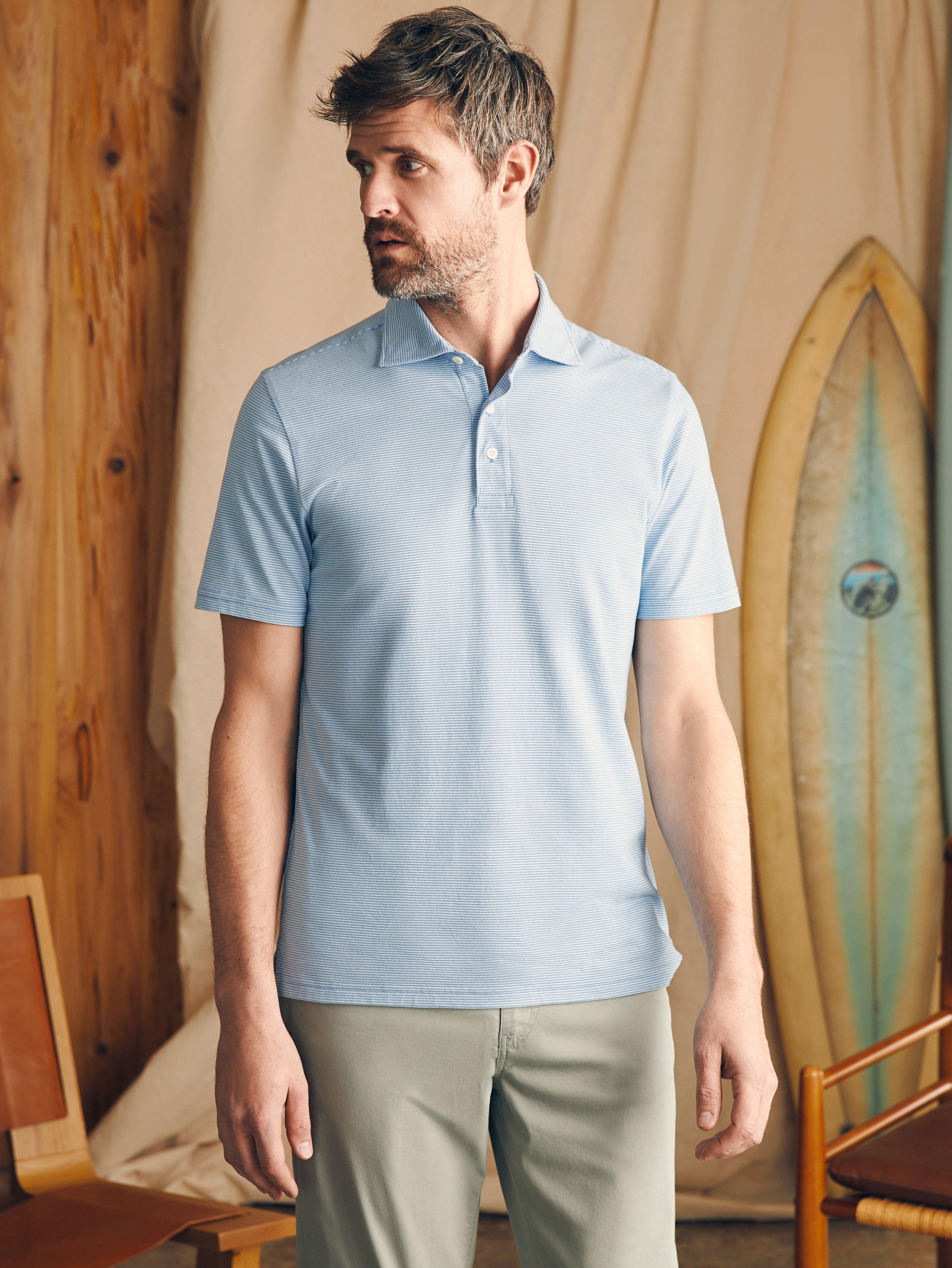 Movement™ Short-Sleeve Pique Polo Shirt - Clean Lake Feeder Male Product Image