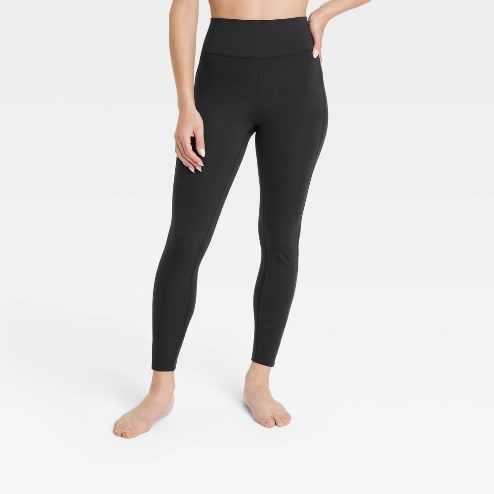 Womens Brushed Sculpt Curvy High-Rise Leggings 28 - All In Motion Black XS Product Image