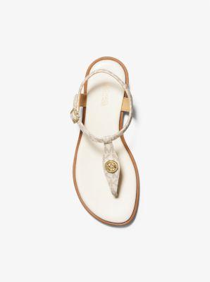 MICHAEL Michael Kors Mallory Thong (Brown) Women's Shoes Product Image