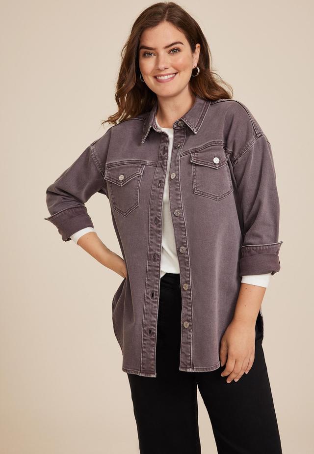 m jeans by maurices™ Color Denim Shacket Product Image