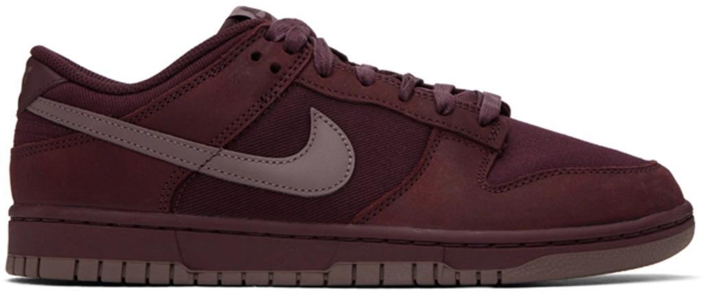 Burgundy Dunk Low Retro Premium Sneakers In Burgundy Crush/plum Product Image