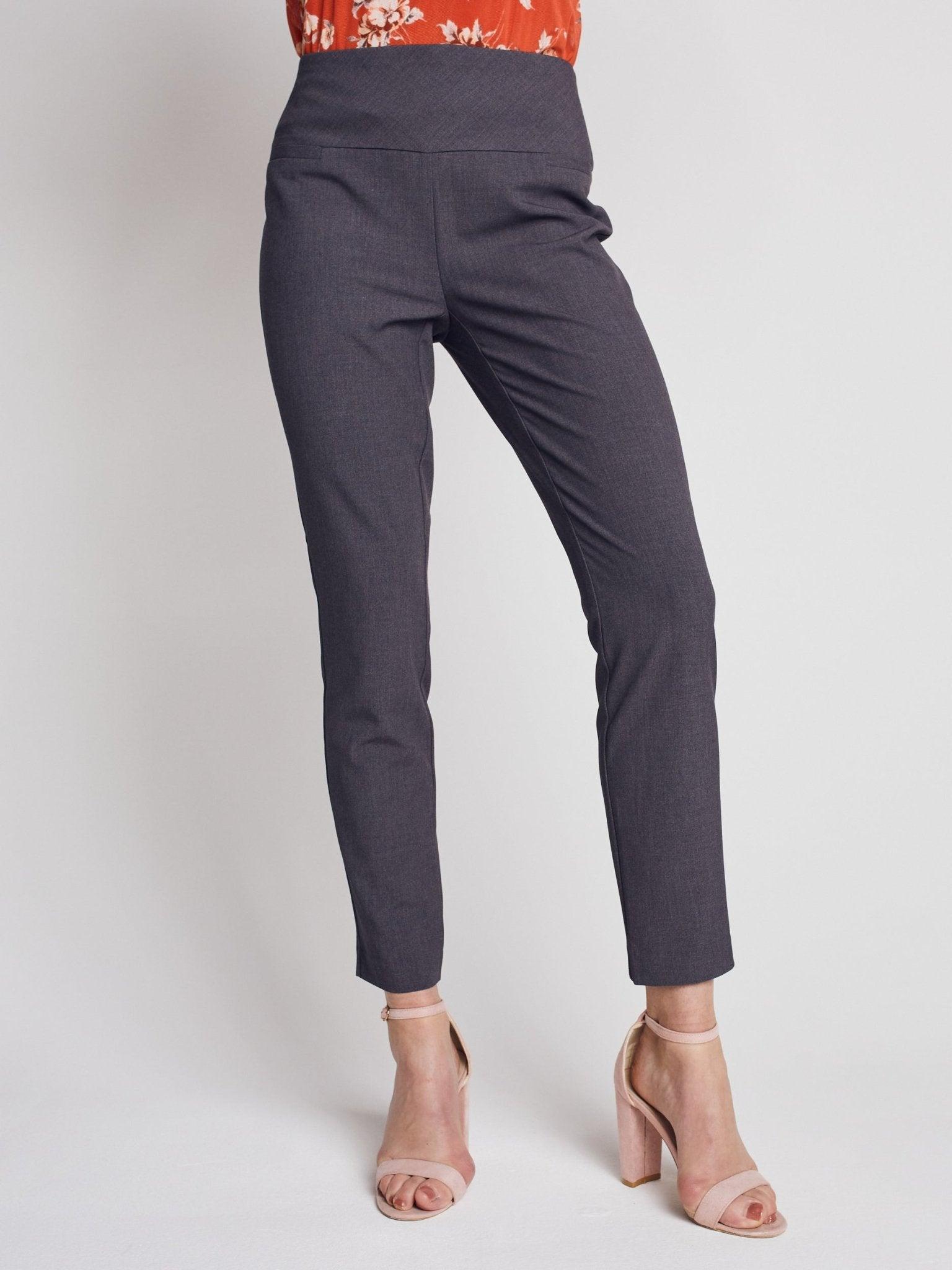 Roz & Ali Secret Agent Pants with Slim Leg & Wide Waistband - Petite Product Image