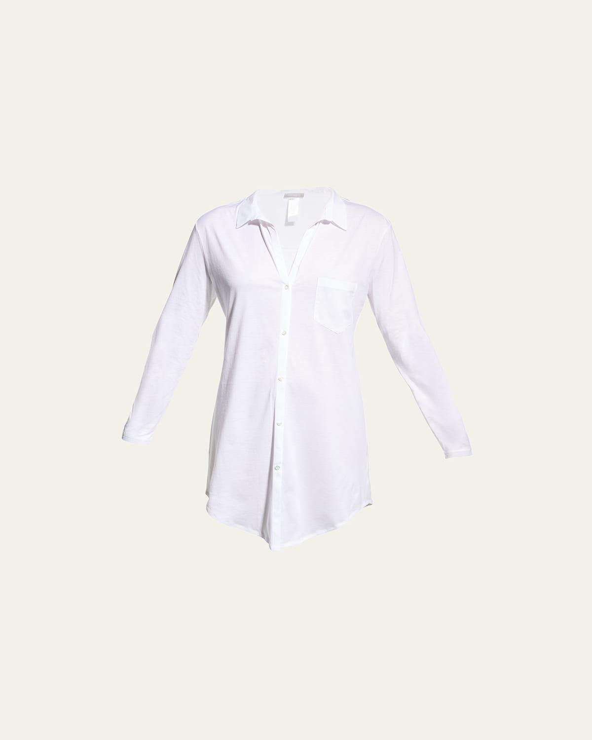 Hanro Cotton Deluxe Boyfriend Sleepshirt Product Image