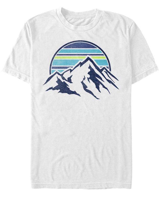 Mens Trendy Sunset Mountain Range Pocket Tee Product Image