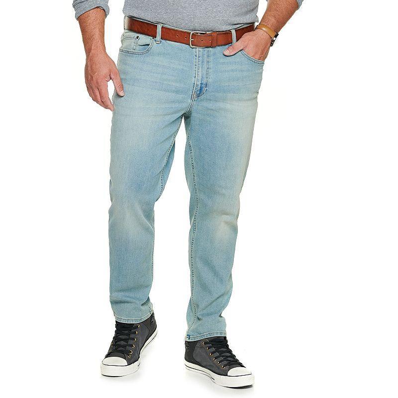 Big & Tall Sonoma Goods For Life Tapered Flexwear Jeans, Mens Medium Blue product image