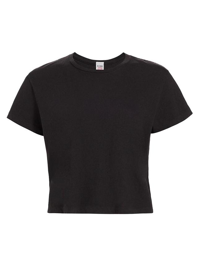 Womens Boxy Cropped T-Shirt Product Image