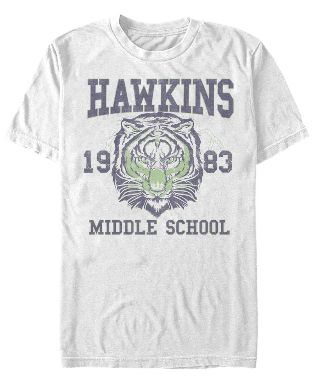 Mens Netflix Stranger Things Hawkins Middle School 1983 Tiger Tee Product Image