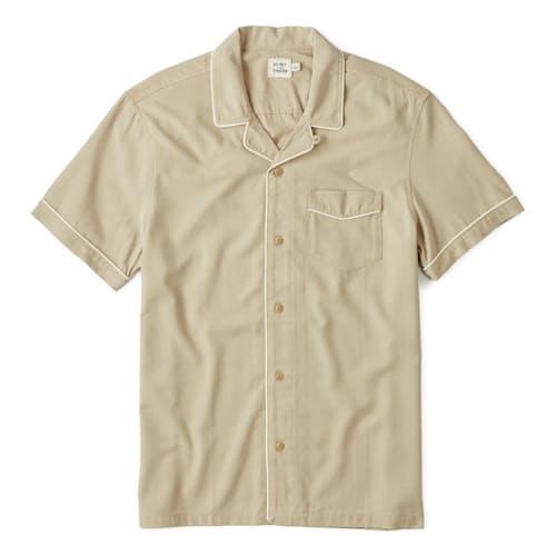 Camp Collar Tipped Short Sleeve Shirt Product Image