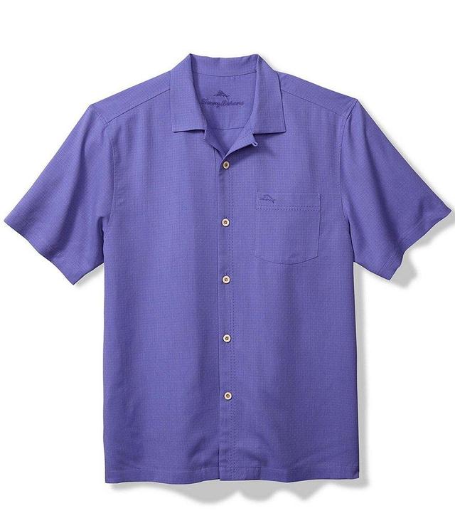 Tommy Bahama IslandZone Coastal Breeze Tonal Check Short Sleeve Woven Shirt Product Image