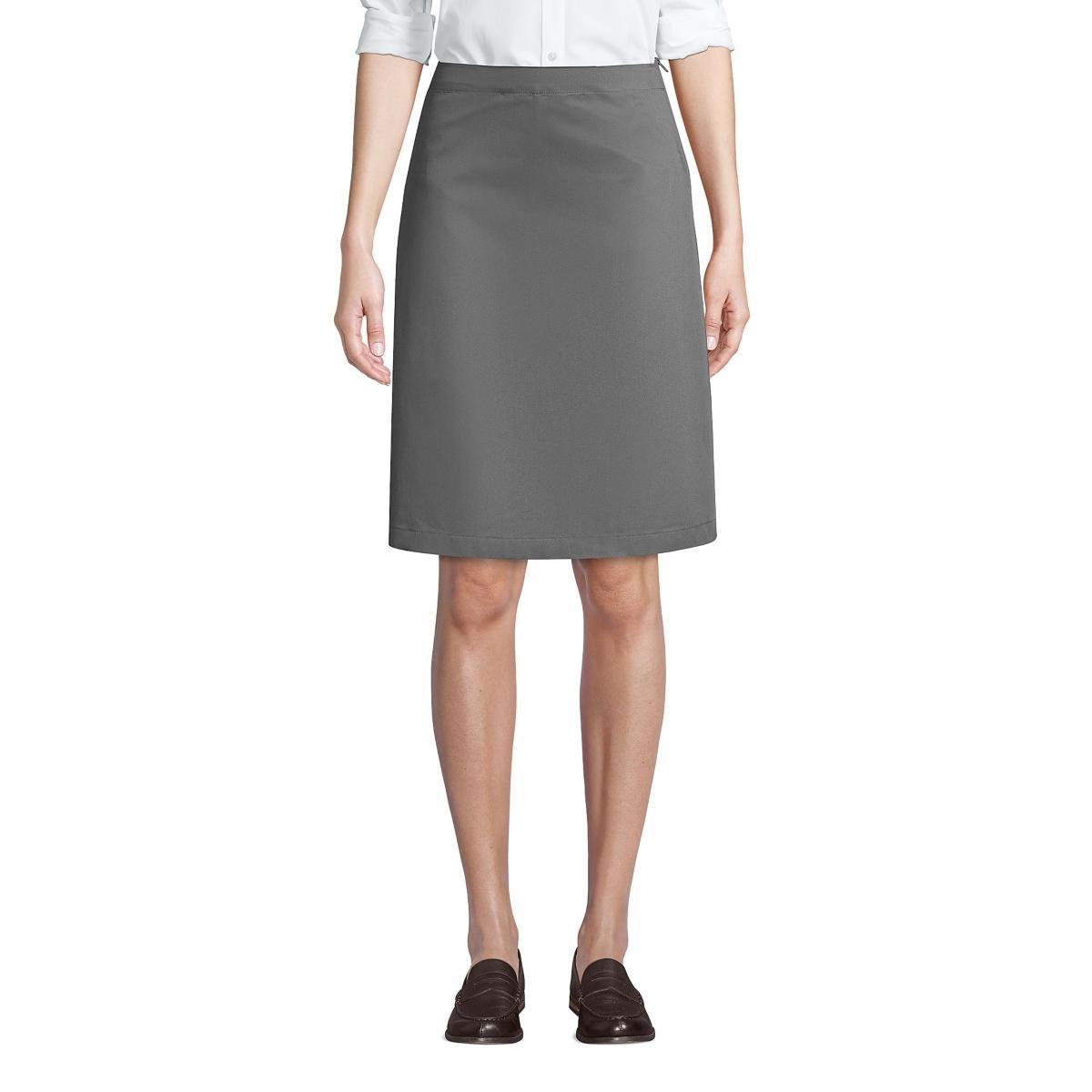 Womens Lands End School Uniform Blend Chino Skort Classic Blue product image